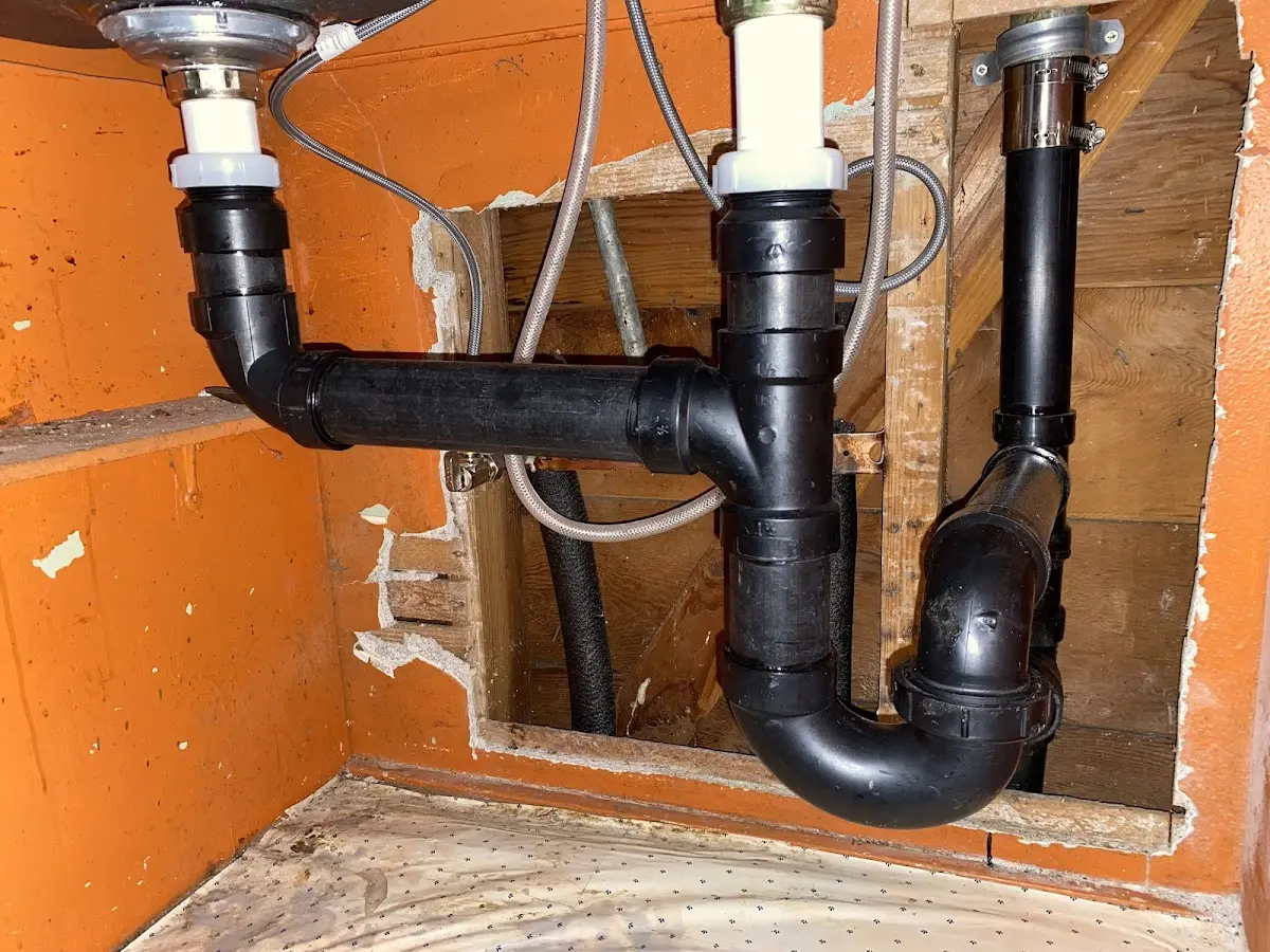 Professional Repiping Services equipment and tools on the job in Stonington
